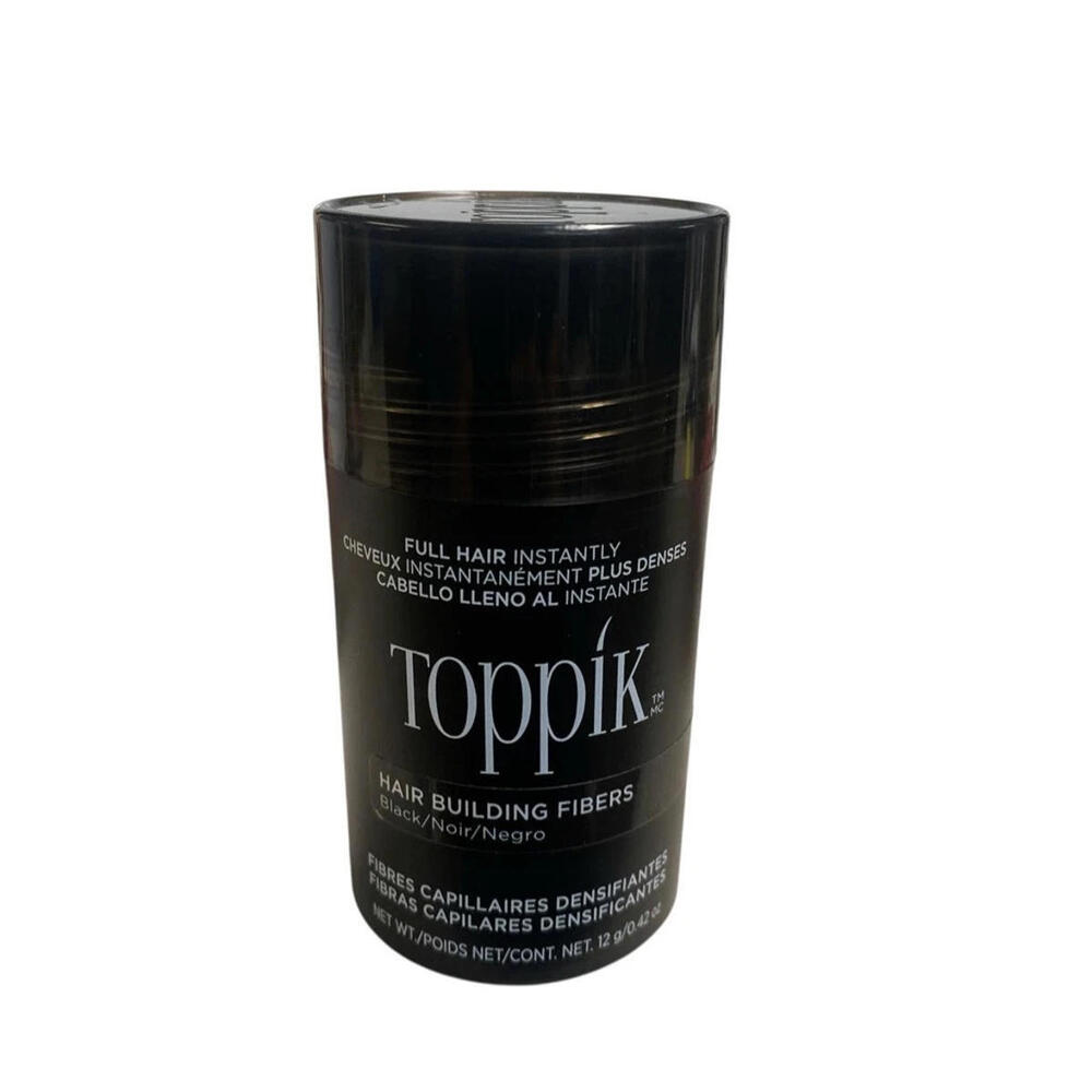 One time used - TOPPIK Hair Building Fibers, Black, 0.42 Ounce